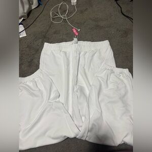 White sweatpants